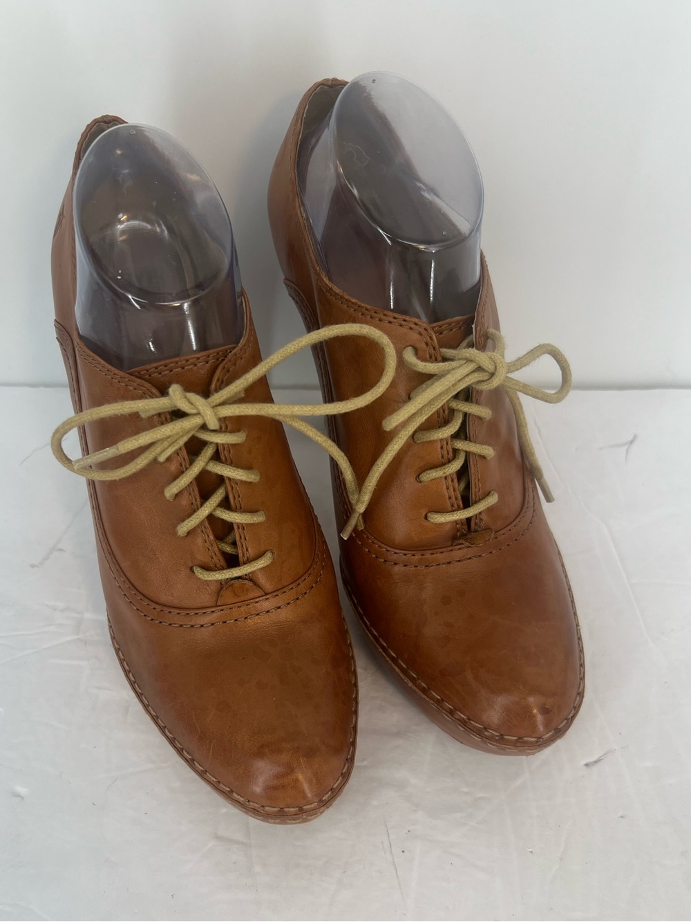 FRYE Anna Oxford Heel Booties size 10 lace up